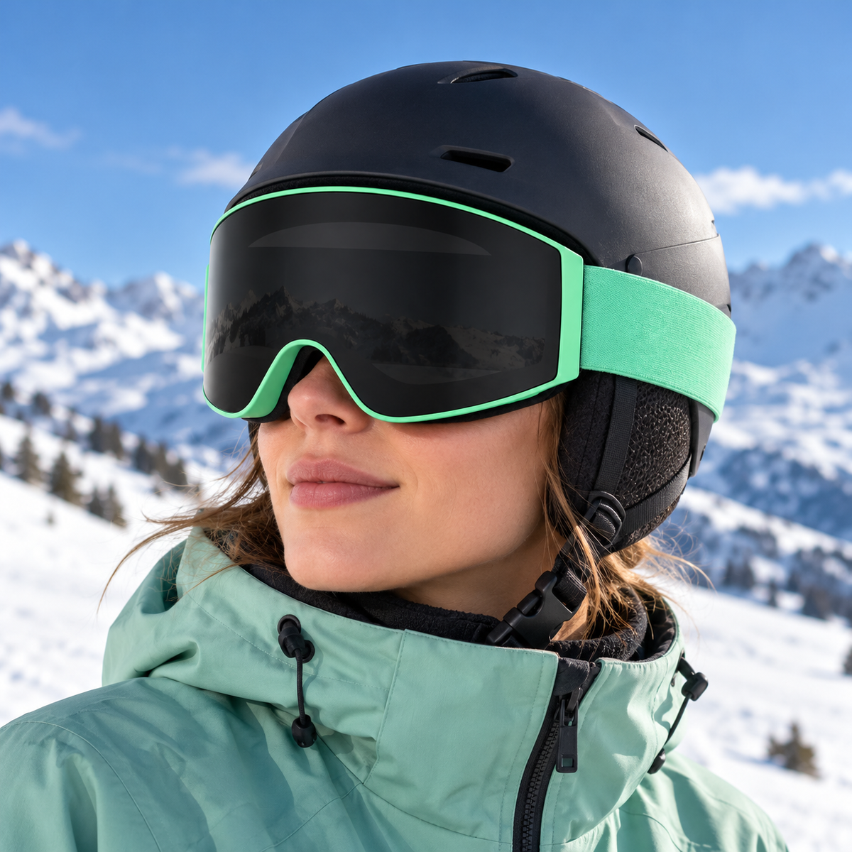 HX-055 - Vert menthe et gris foncé - Outpolar