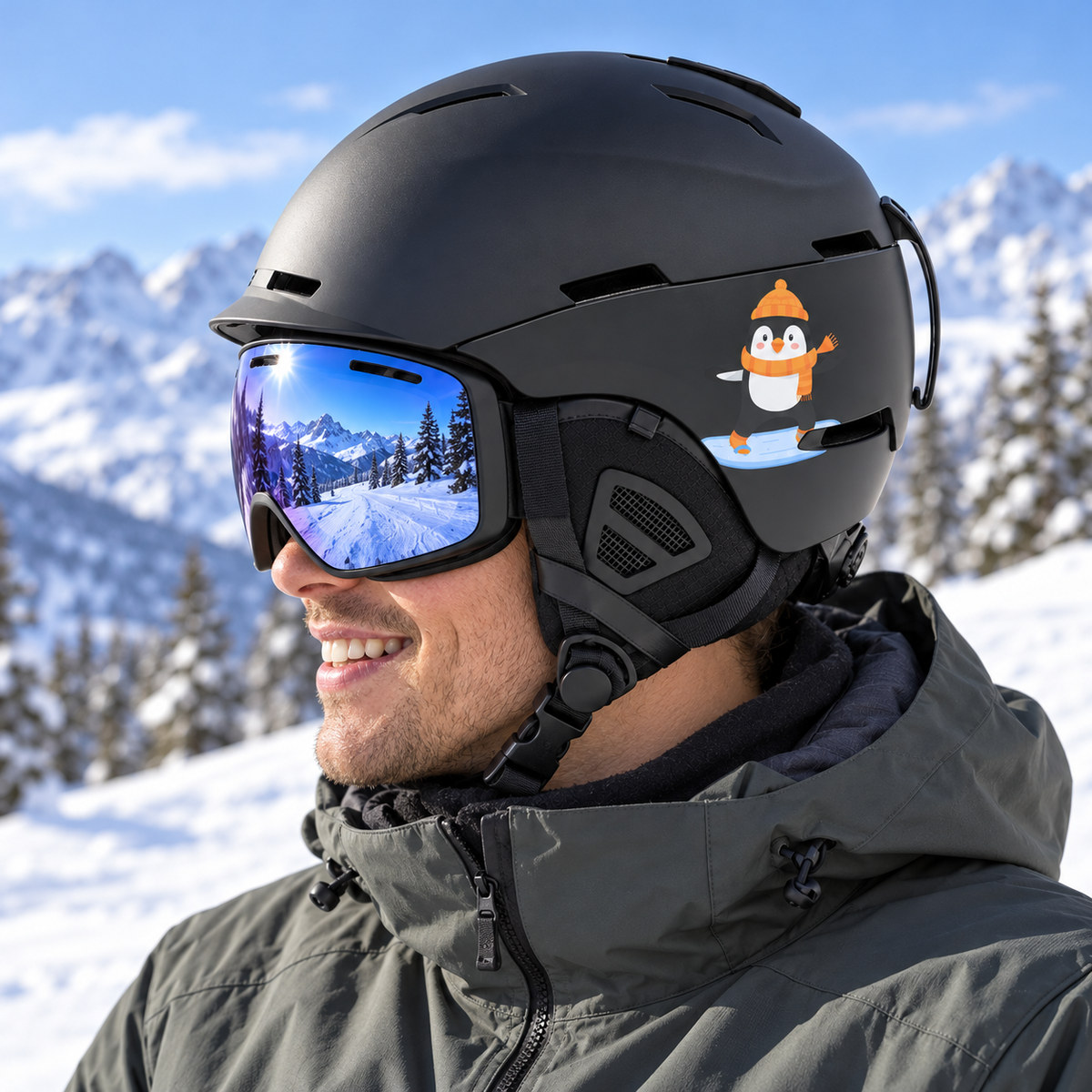 LS-2409-3 - Noir à motif manchot - Outpolar
